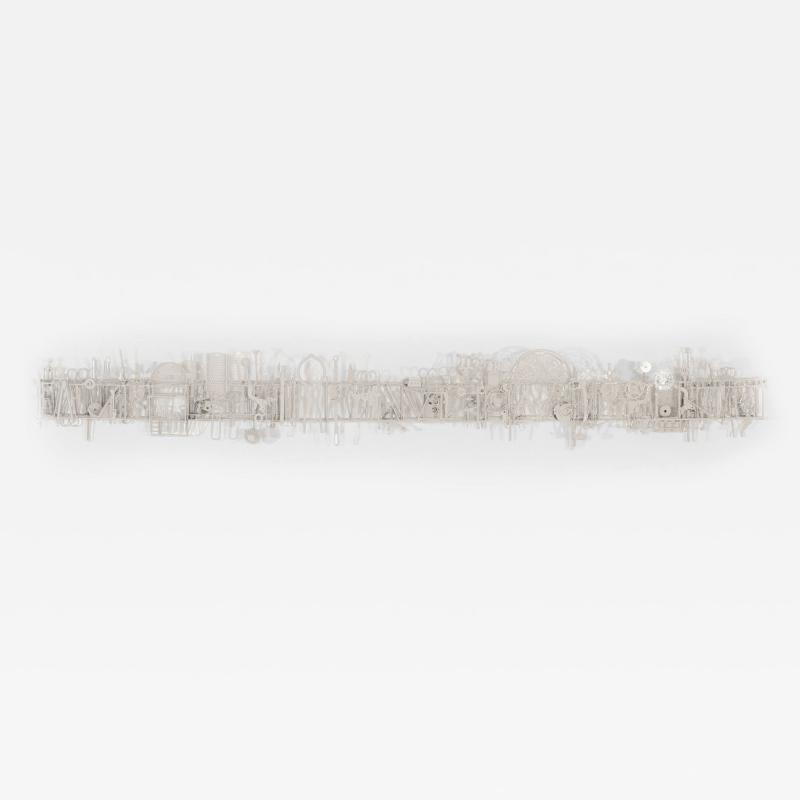 Neufeldt Max Max Neufeldt Metal Collage Assemblage Sculpture 1990