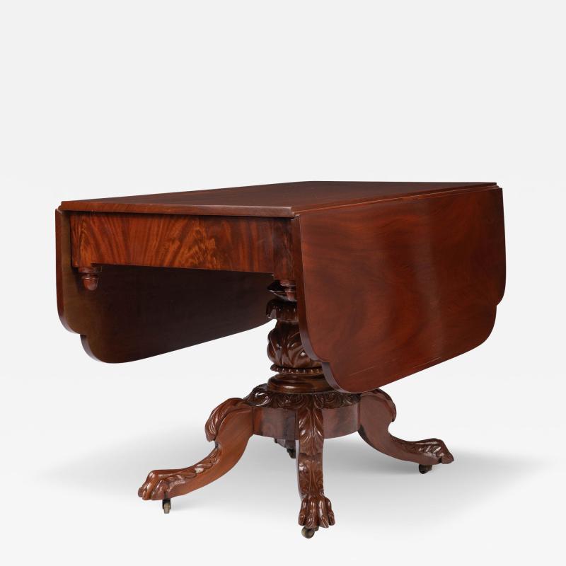 New York Neoclassic drop leaf breakfast table 1825 