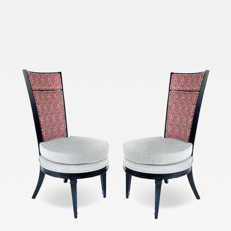 Newly Upholstered Set of 8 Art Deco Dining Chairs From a South Florida Estate