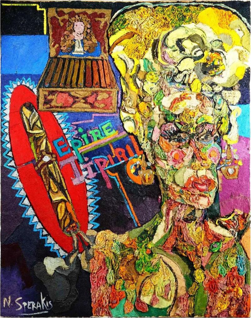 Nicholas Sperakis American Mixed Media Painting