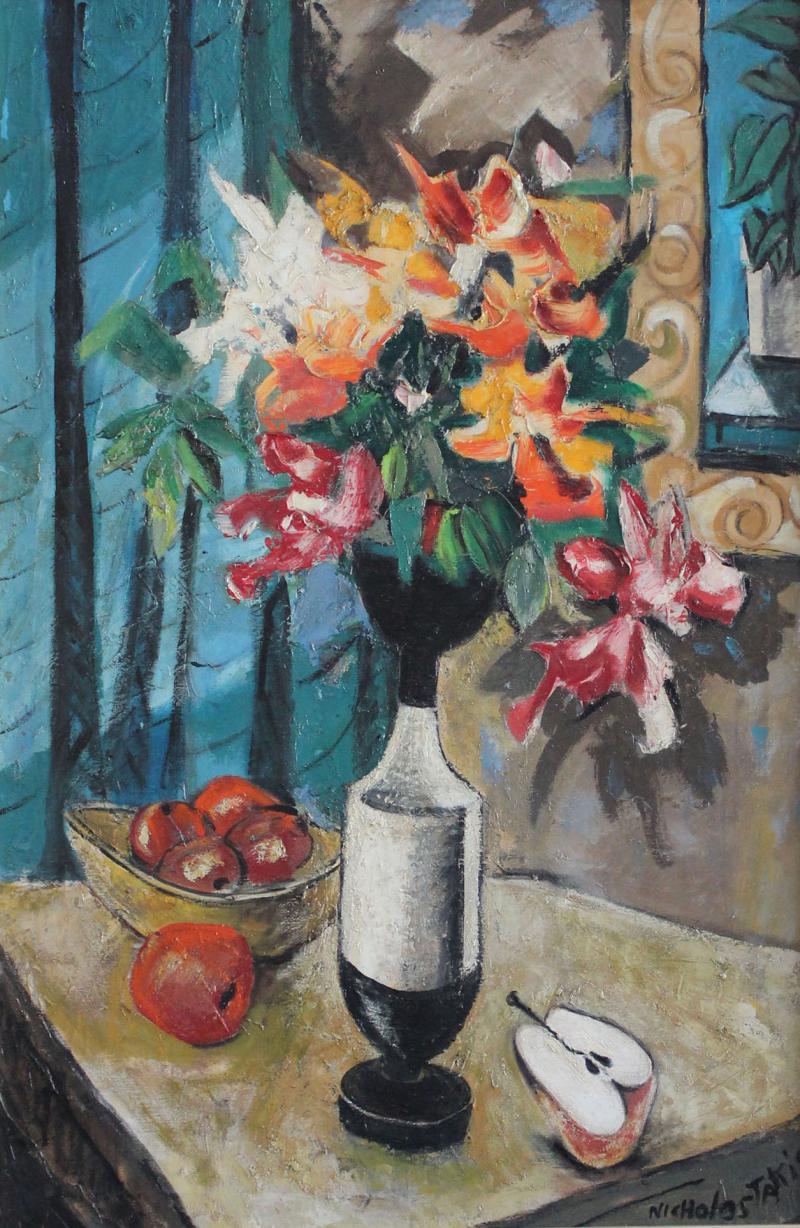 Nicholas Takis Dagobert Peche Vase with Flowers