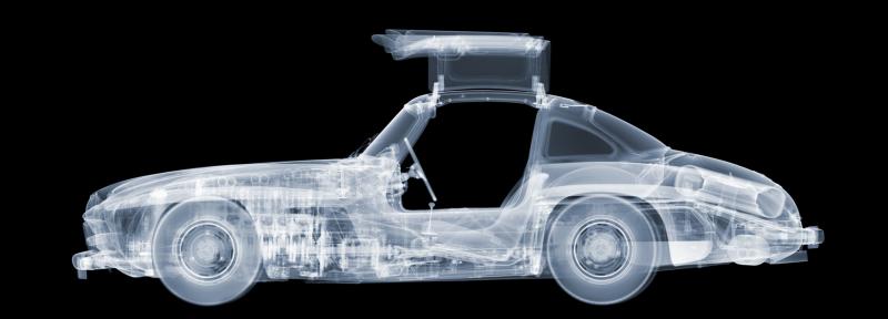 Nick Veasey 1955 Mercedes 300SL Gull Wing