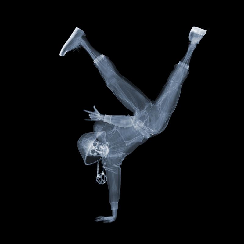 Nick Veasey Breakdancer