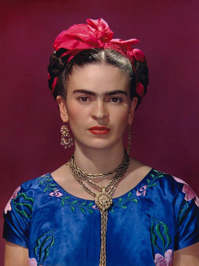 Nickolas Muray Frida Kahlo in Blue Dress