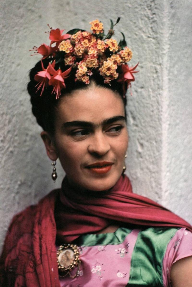 Nickolas Muray Frida Pink Green Blouse Coyoacan