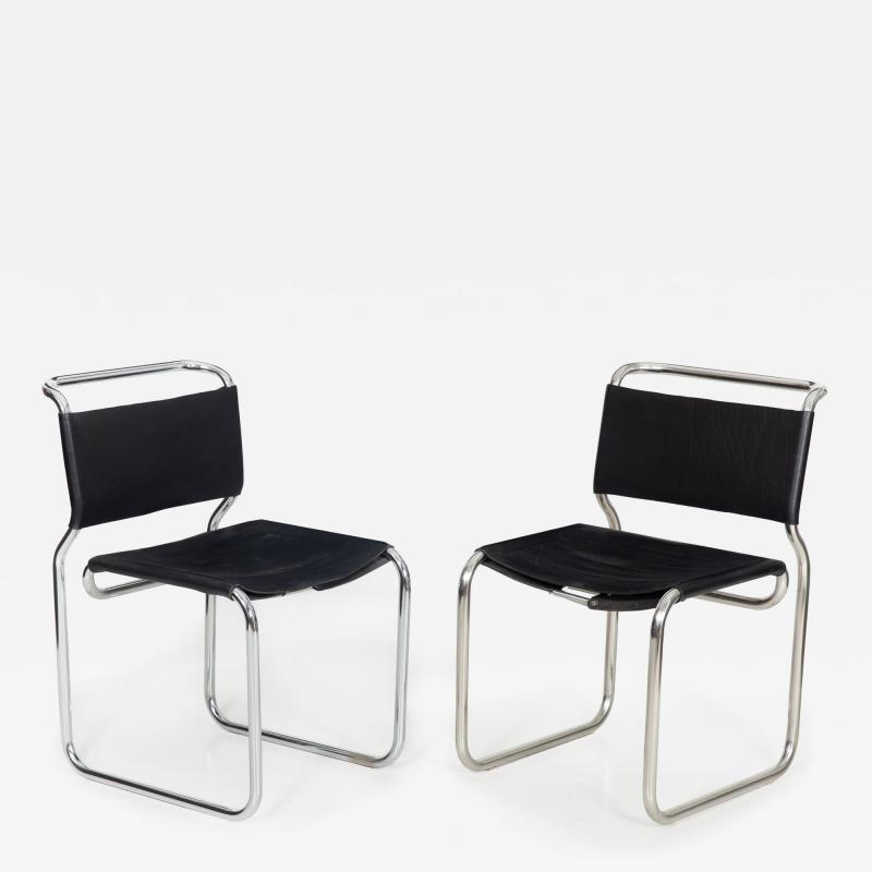 Nicos Zographos Pair of Mid Century Modern CH66 Dining Chairs by Nicos Zographos