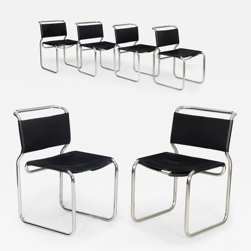 Nicos Zographos Set of Six Mid Century Modern CH66 Dining Chairs by Nicos Zographos