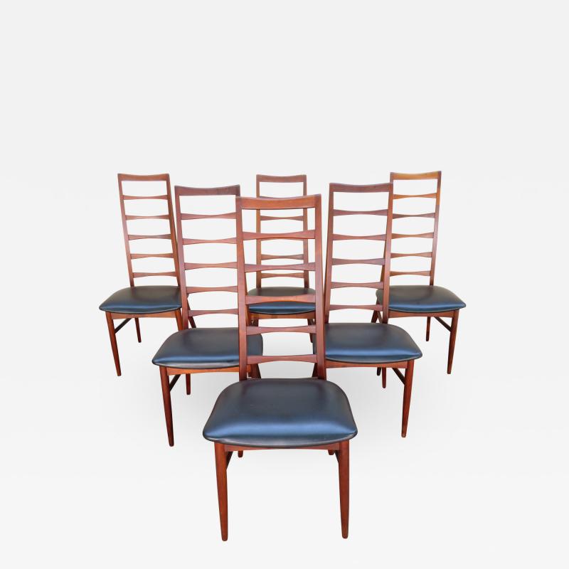 Niels Koefoed 6 Lovely Niels Kofoed style Teak Danish Modern Ladderback LIZ Chair