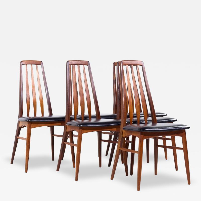 Niels Koefoed Niels Koefoed Eva Mid Century Danish Teak Dining Chairs Set of 6