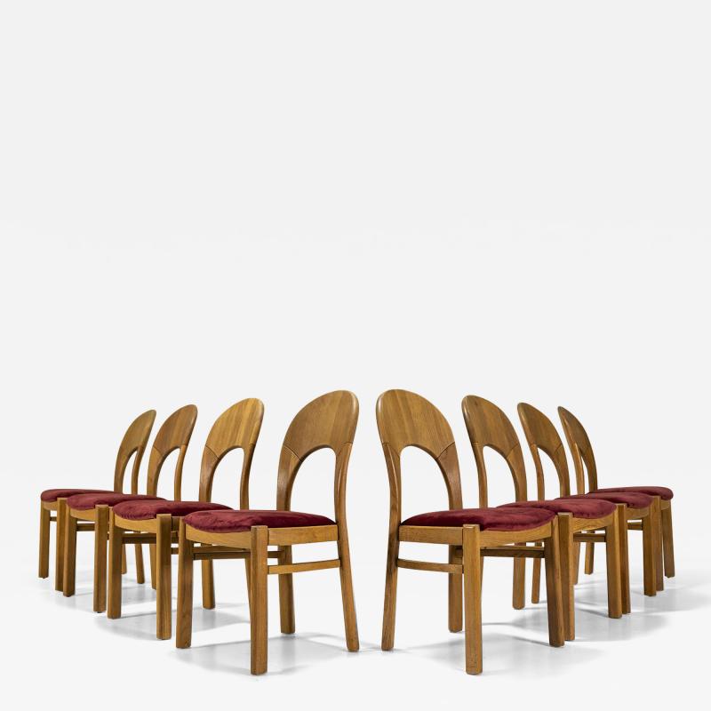 Niels Koefoed Set of 8 Morten Dining Chairs by Niels Koefoed Denmark 1960s