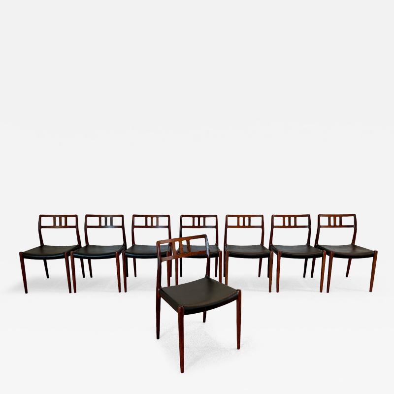 Niels Otto M ller Model 79 Rosewood Chairs by Niels O M ller for J L M llers M belfabrik