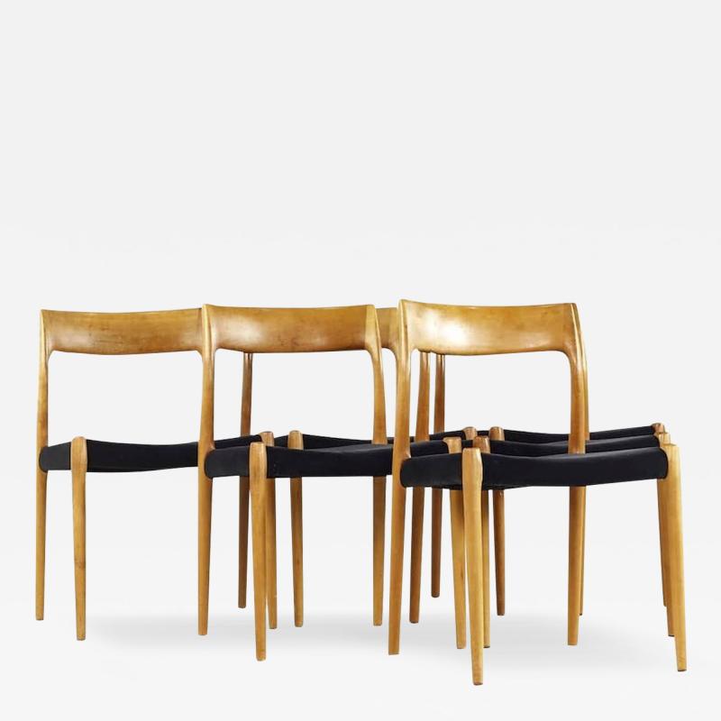 Niels Otto M ller Niels Moller Model 77 Mid Century Teak Dining Chairs Set of 6