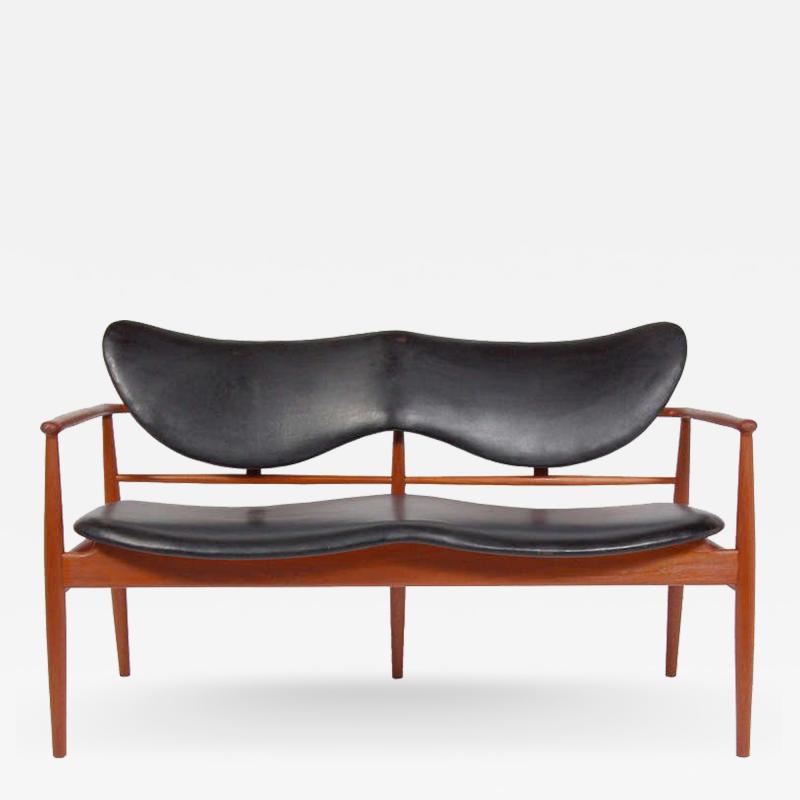 Niels Vodder Rare NV 48 Settee by Finn Juhl