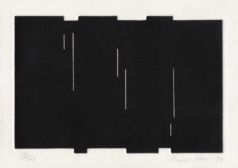 Nigel Hall Untitled from eighteen small prints 1973