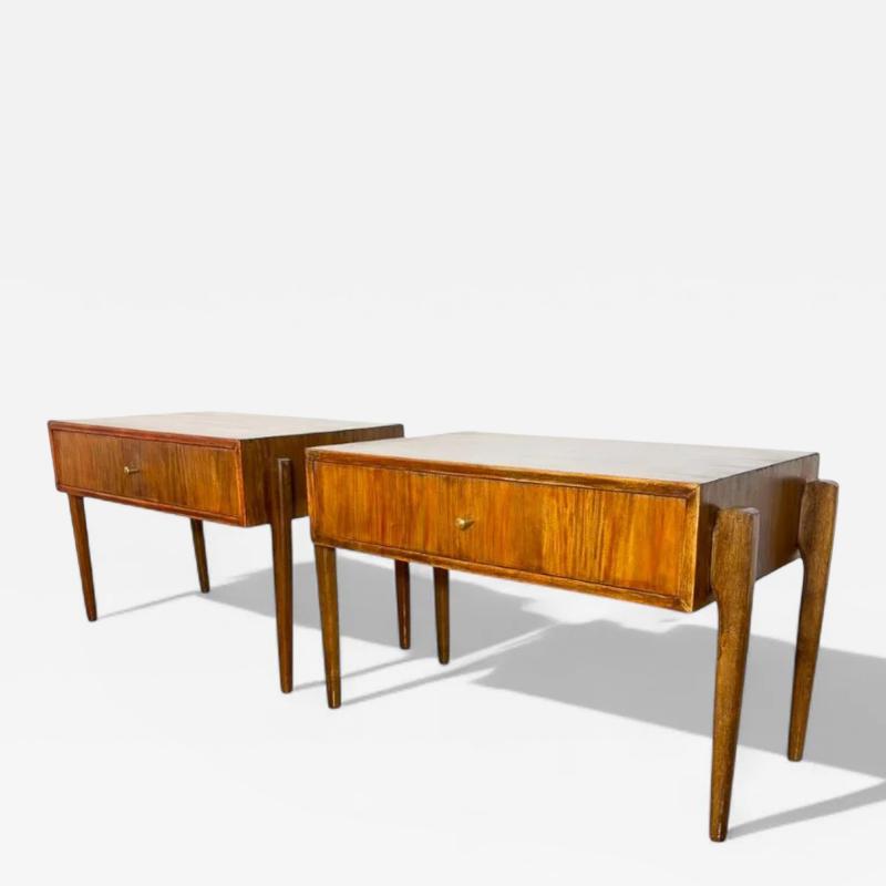Night Stands with drawer in Caviuna wood Unknown 1950s Lot 830