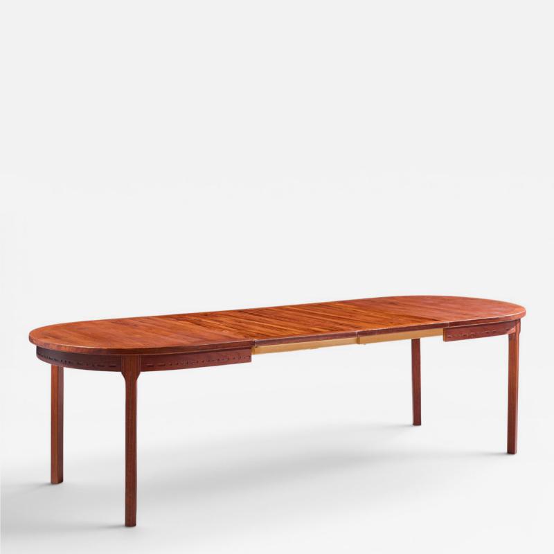 Nils Jonsson Nils Jonsson for Troeds Swedish Teak Expanding Dining Table with 2 Leaves