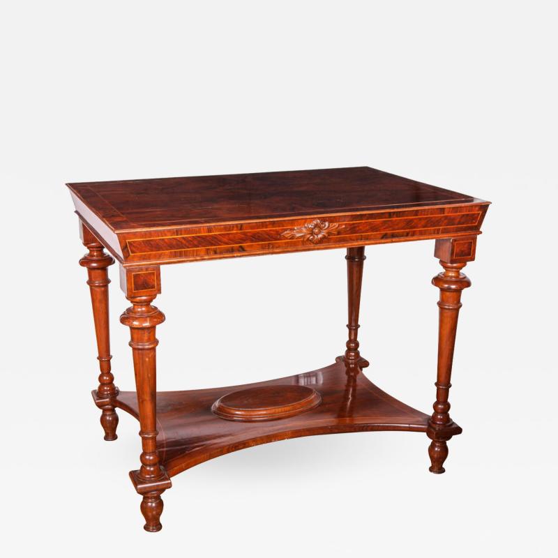 Nord Italian Early 19th Century Walnut Center Table