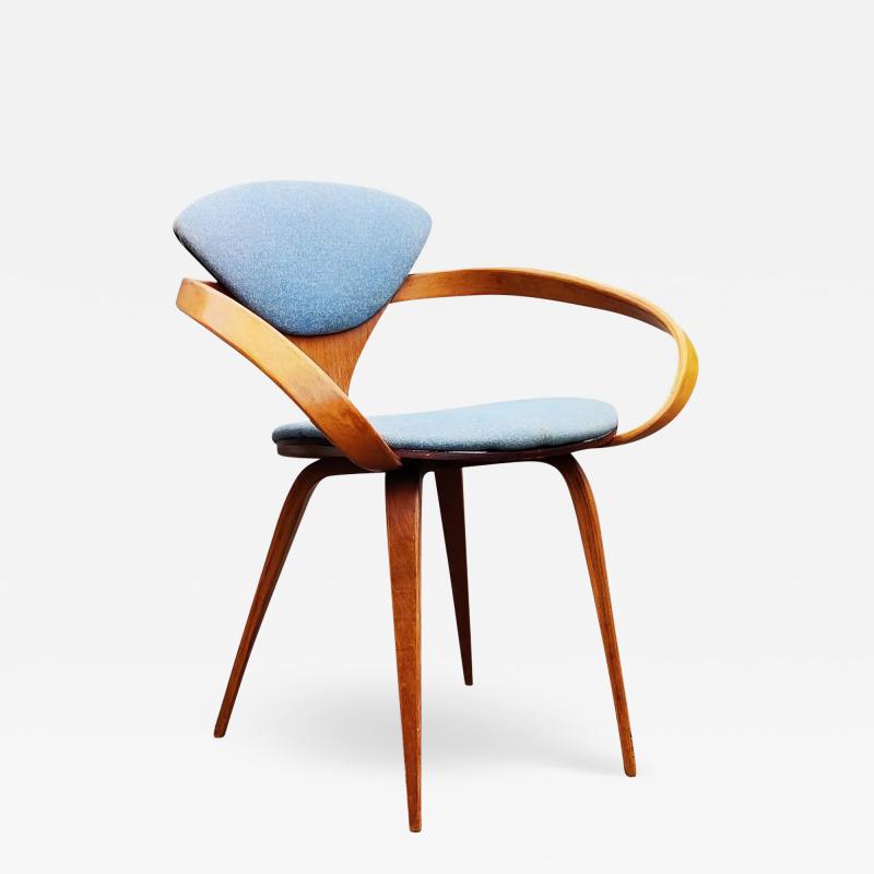 Norman Cherner Norman Cherner Pretzel Armchair for Plycraft Walnut Upholstery 1960s MCM Classic