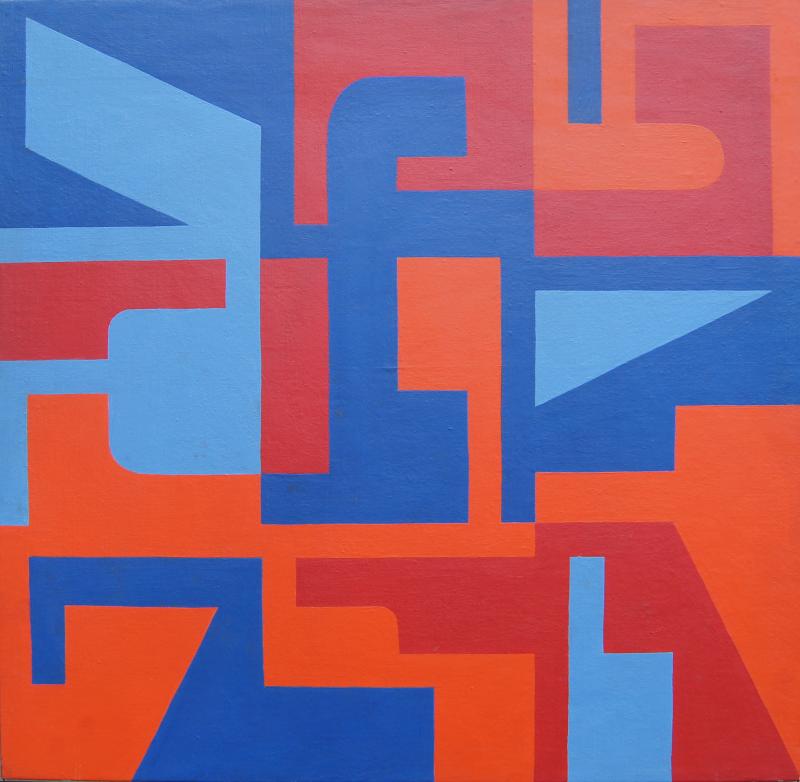 Norman Ives Abstract Painting by Norman Ives 1969