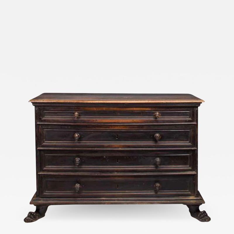 Northern Italian Baroque Walnut Commode