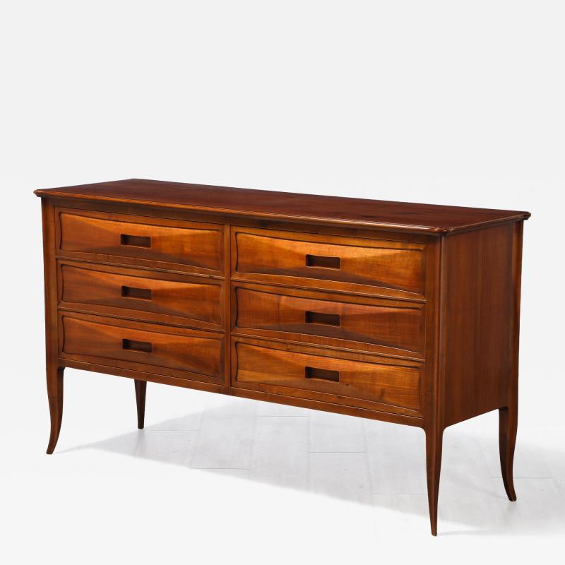 Northern Italian Walnut Commode Italy circa 1950