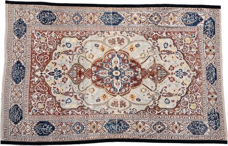 Northwest Persian Silk Heriz Carpet Rug Circa 1820 1875 Ghadjar Dynasty