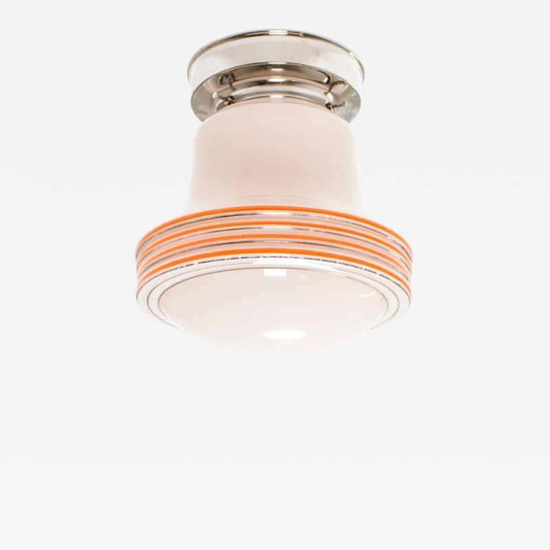 Norwegian Functionalist Flush Mount Ceiling Light 1950s