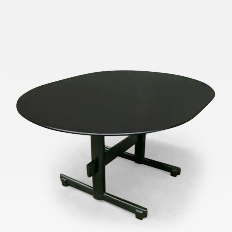Novo Rumo Brazilian Modern Extendable Table in Hardwood with Ebony Finish Novo Rumo 1960