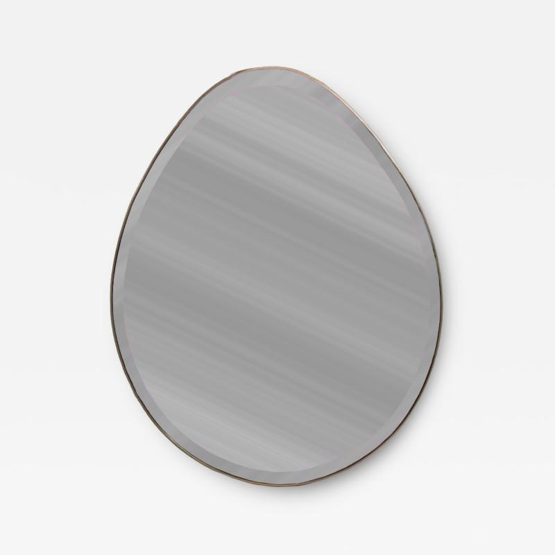 Novocastrian English Contemporary Egg Shaped Wall Mirror