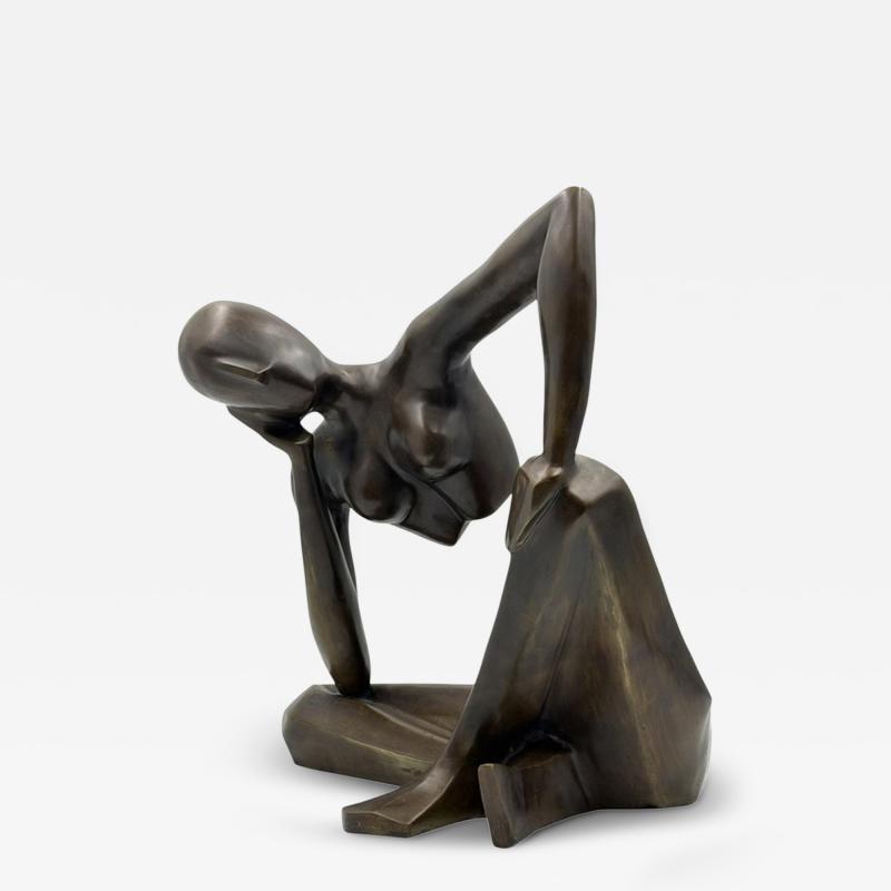 Nubia Liliana M ndez Meditation Limited Edition Bronze Sculpture Colombia 05