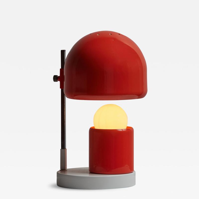 O Luce 1960s Adjustable Perforated Table Lamp Attributed to Tito Agnoli for O Luce