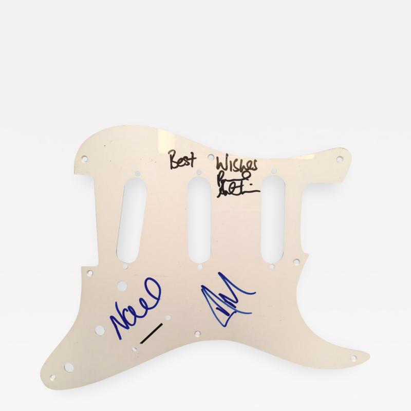 OASIS AUTOGRAPHED STRATOCASTER STYLE PICKGUARD