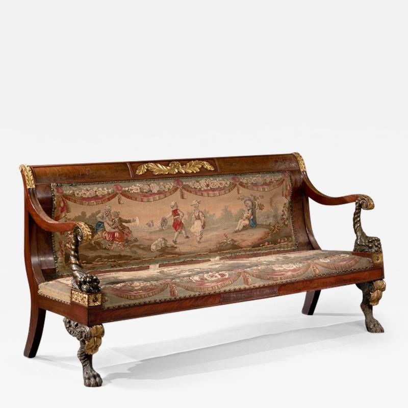 ONE OF THE PAIR OF JAMES BEEKMAN FAMILY CLASSICAL SOFAS