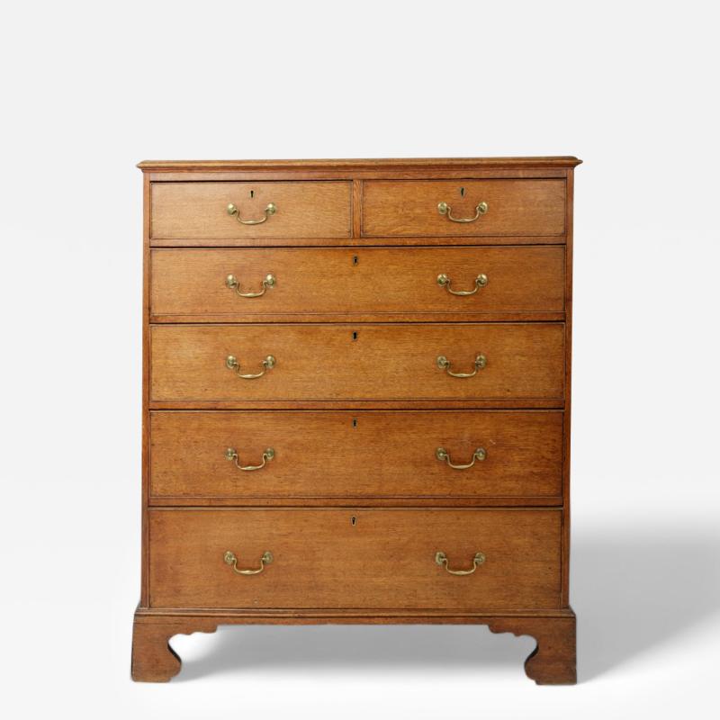 Oak Antique George III Chest of Drawers England 19th C