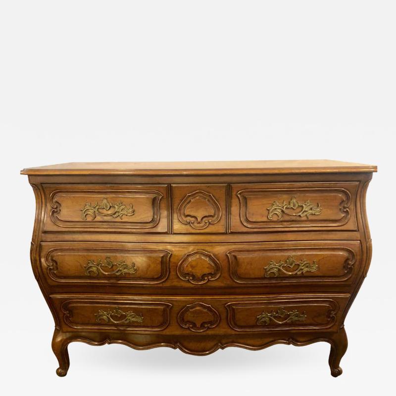 Oak Bodart Burn Impressed Bombay Country French Commode Chest or Dresser