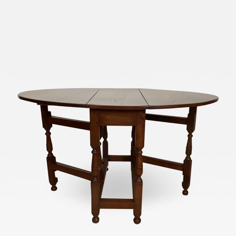 Oak Drop Leaf Table England Circa 19th Century