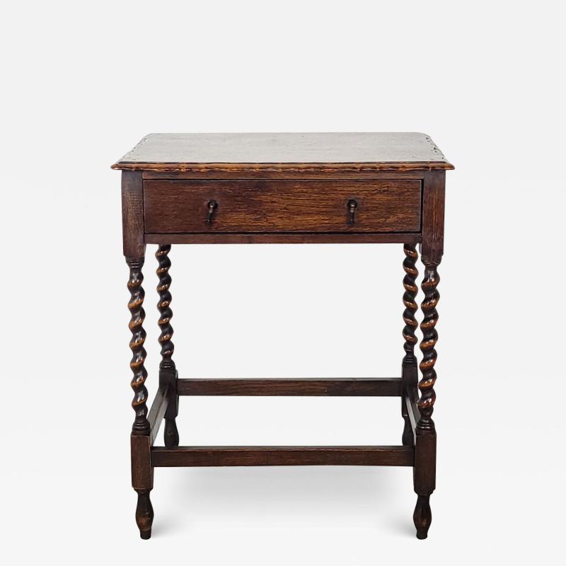 Oak One Drawer Table England circa 1880