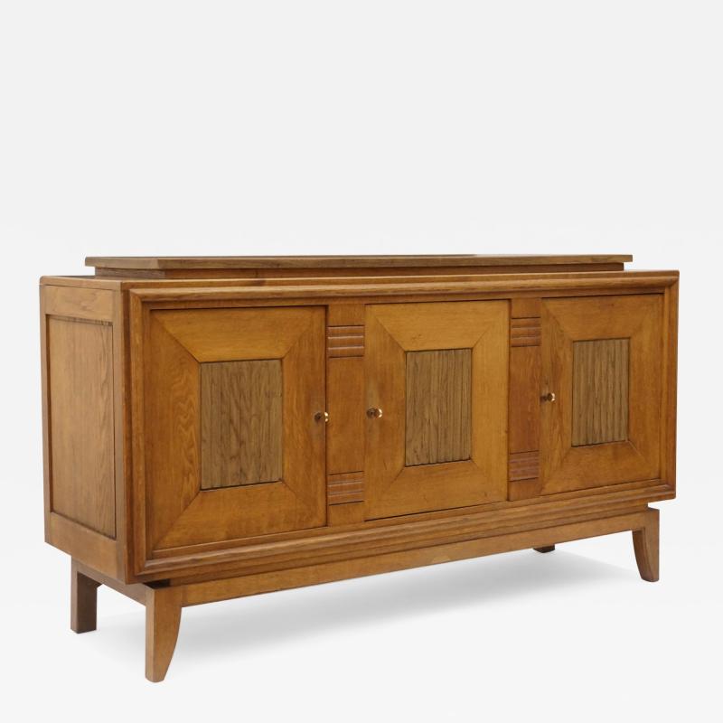 Oak Three Door French Sideboard