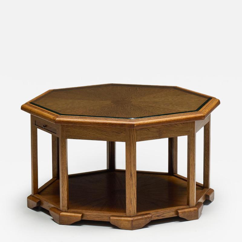 Octagonal Art Deco Coffee Table France 1930s