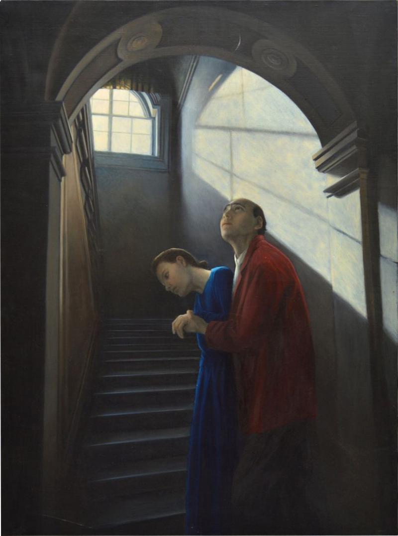 Oil Painting by Genevieve Dael Couple IV