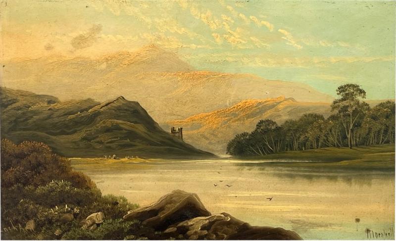 Oil on Panel Landscape Roberto A K Marshall