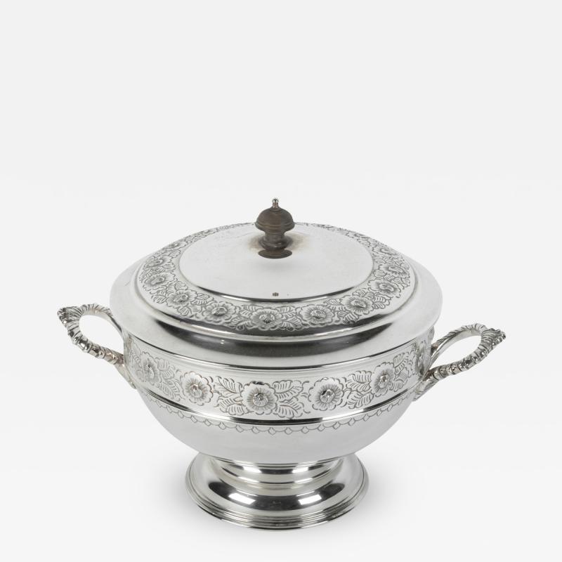 Old English Silver Plate Sheffield Covered Tureen
