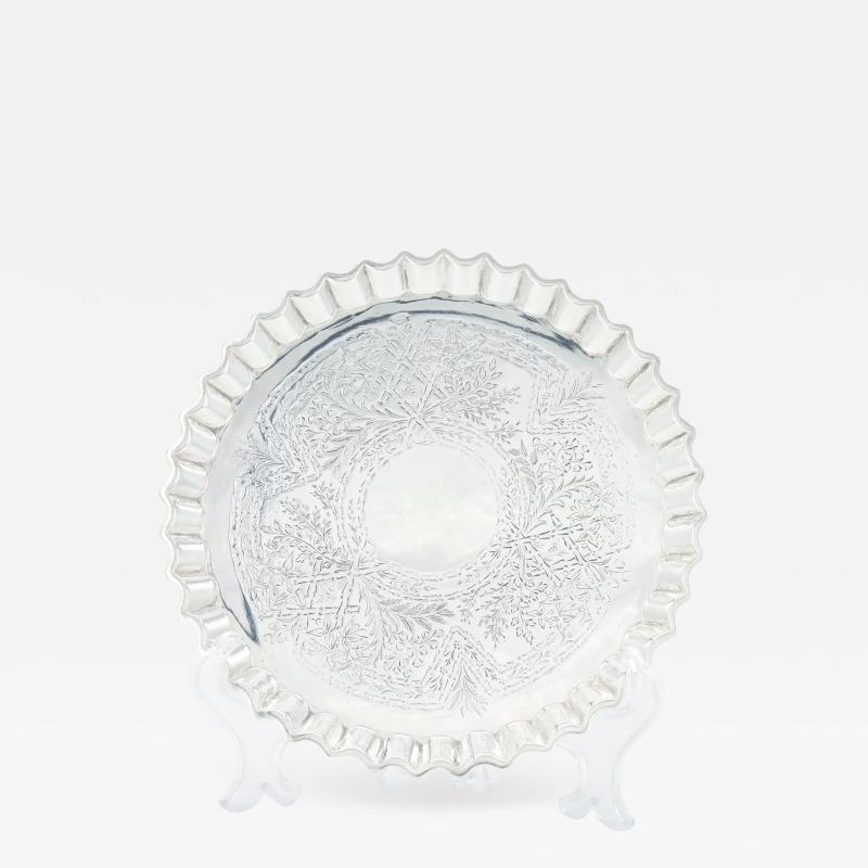 Old English Silverplate Salver Tray