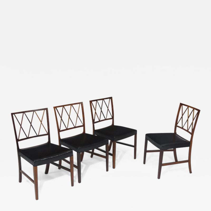 Ole Wanscher 6 Ole Wanscher for AJ Iversen Rosewood Dining Chairs