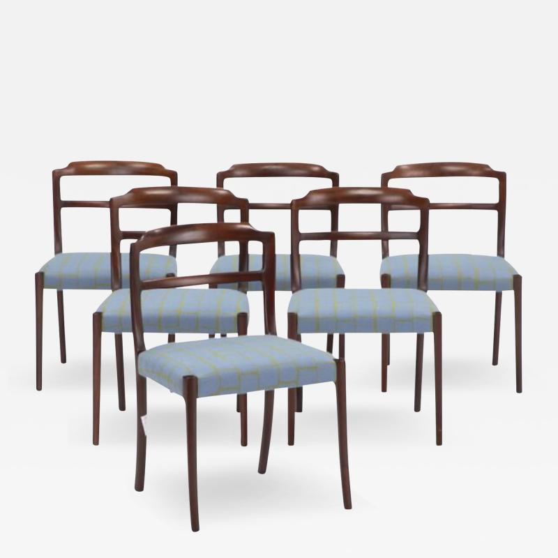 Ole Wanscher Set Ole Wanscher Solid Mahogany Dining Chairs