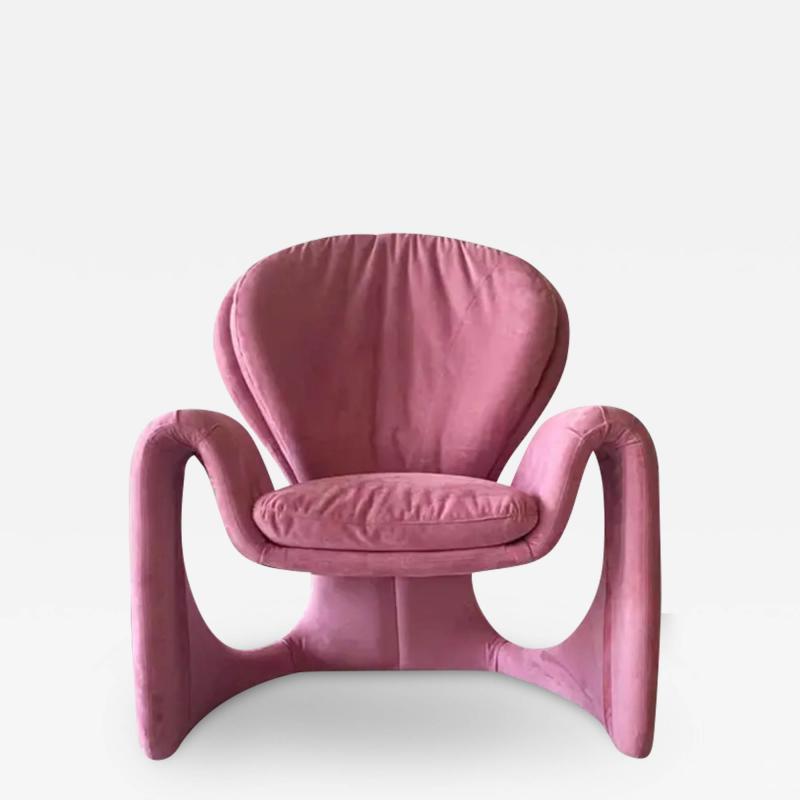 Olivier Mourgue 1990s Postmodern Lounge Chair in the Style of Olivier Mourgue