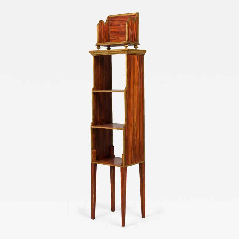 Oliviere Italian Venetian Carved Painted Wood Bibliotech Bookcase