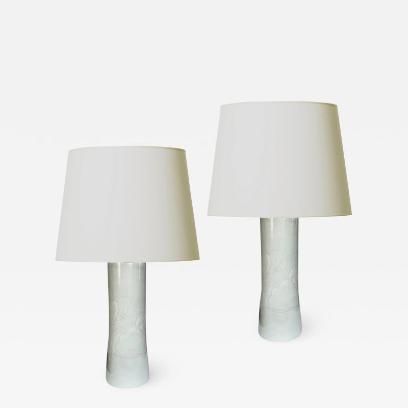Olle Alberius Mod Pair of Lamps in with Jaunty Cloud Design by Ole Alberius