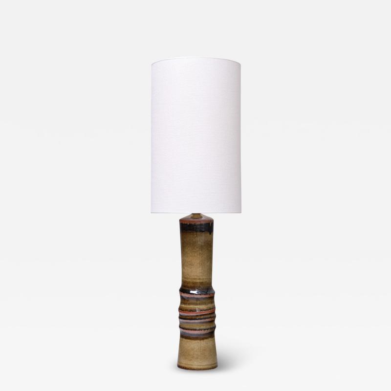Olle Alberius Olle Alberius Glazed Ceramic Large Table or Floor Lamp R rstrand Sweden 1960s