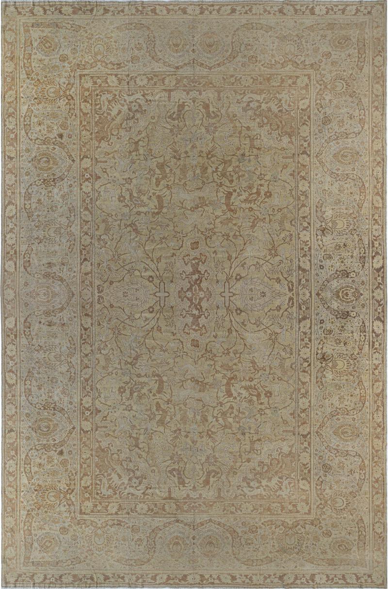 One of a kind Oversized Antique Indian Amritsar Rug Size Adjusted 